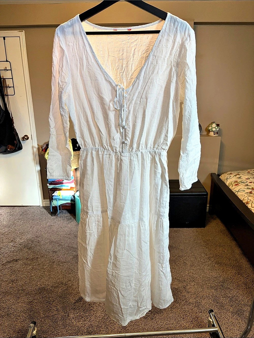 Joe Fresh White Cotton Maxi Dress